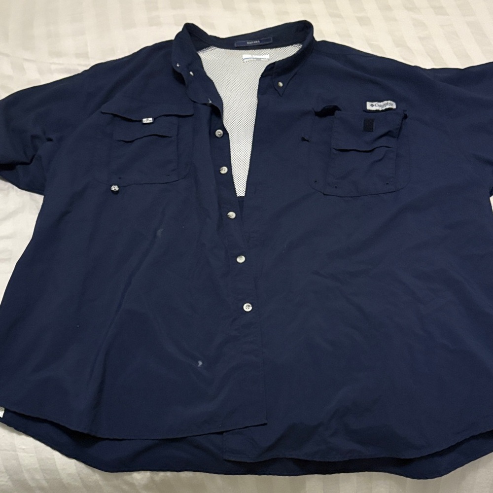Columbia PFG Men's Navy Blue Shirt